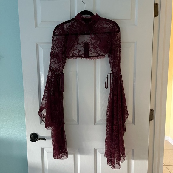 WIDOW Long Sleeved Cardigan/Crop Top - Picture 5 of 5